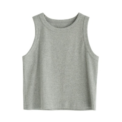 2025春夏新款个性辣妹黑色背心女外穿内搭运动风短款吊带上衣打底