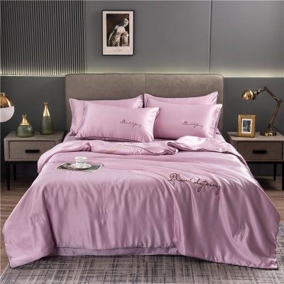 水洗夏被四件套夏季夏凉被空调被夏天可机洗床上用品三件套亚马逊