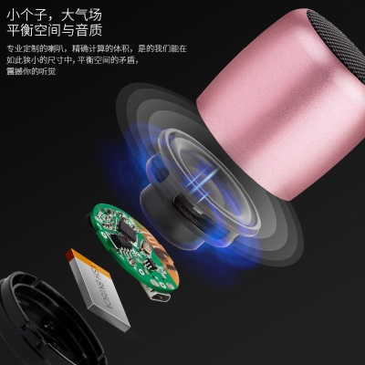 2023跨境新款迷你蓝牙音箱无线mini小音响户外便携低音小钢炮批发