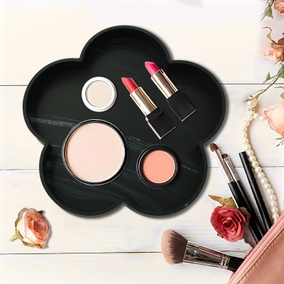 蚁巢硅胶托盘免打孔梳妆台大理石浴室置物盒洗漱台香薰桌面收纳盒