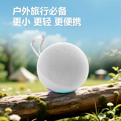 跨境Alaxe 智能音箱蓝牙音响重低音高品质外贸款RGB炫彩小球音箱