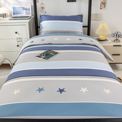 纯棉学生宿舍床三件套养老院单位被褥床单纯棉床上用品六件套批发