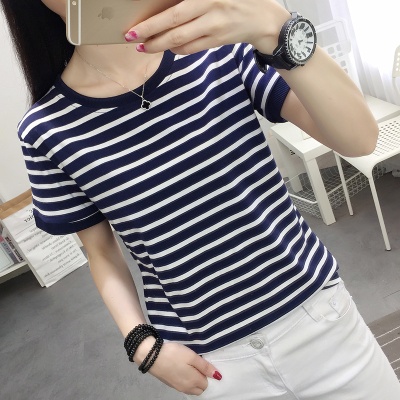 外贸2024夏季韩版新款短袖t恤女圆领宽松胖mm200斤大码女装体恤衫