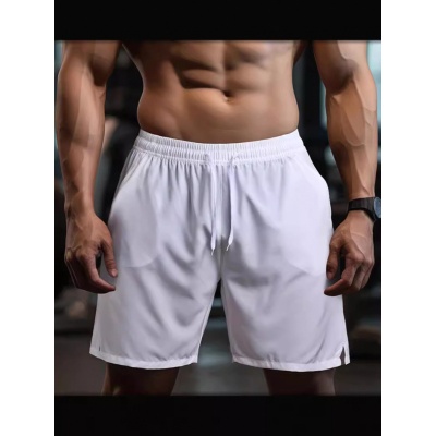 跨境夏季男士休闲短裤大码健身速干运动薄款透气宽松五分裤男款