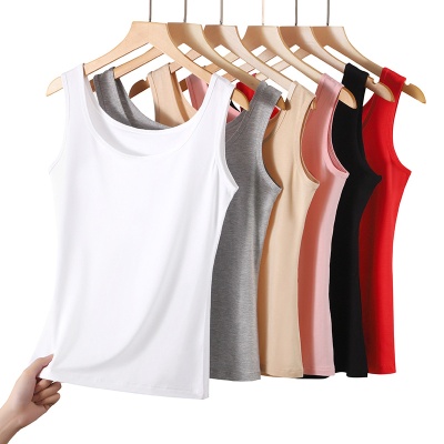 夏季韩版修身新款女莫代尔百搭外穿性感纯色无袖吊带小背心打底衫