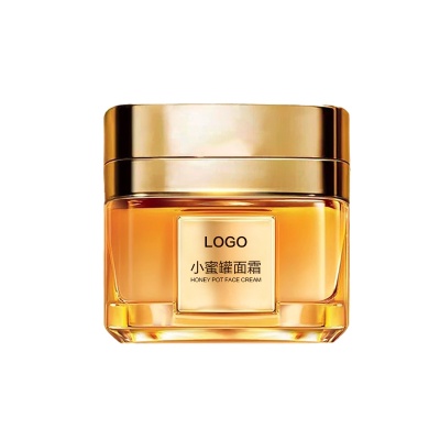 爆款护肤品定制小蜜罐保湿面霜OEM补水滋润淡纹紧致晚霜免费打样
