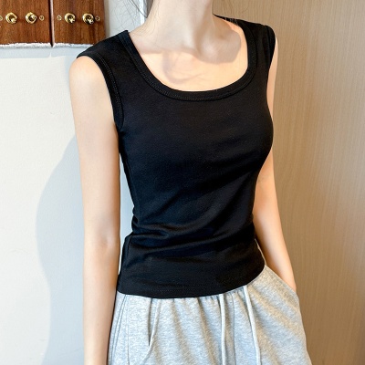 萝卜大叔遮副乳吊带背心女带胸垫一体外穿春夏秋打底内搭辣妹上衣
