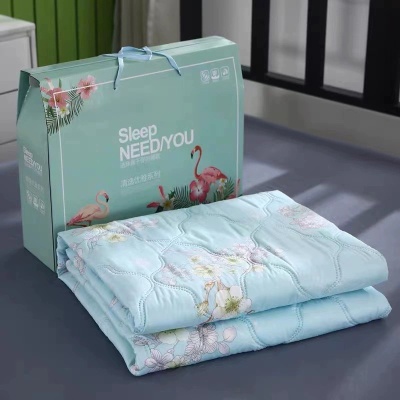 夏季活动礼品水洗棉夏凉被空调被开业促销夏被礼盒装薄被子芯批发