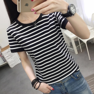 外贸2024夏季韩版新款短袖t恤女圆领宽松胖mm200斤大码女装体恤衫