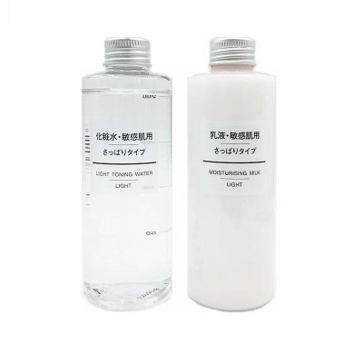 日本MUJI无印良品敏感肌乳液补水保湿清爽滋润高保湿水乳套装200m